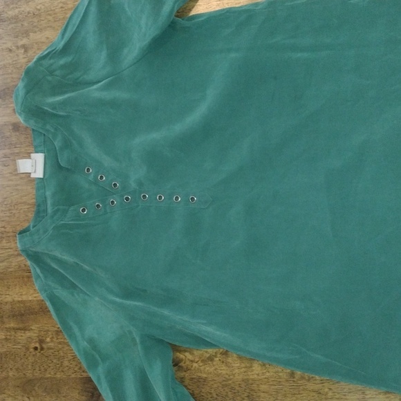 Chico's Christmas Top Bundle Red Turtle Neck and Green 3/4 Sleeve 0/S - Picture 8 of 10